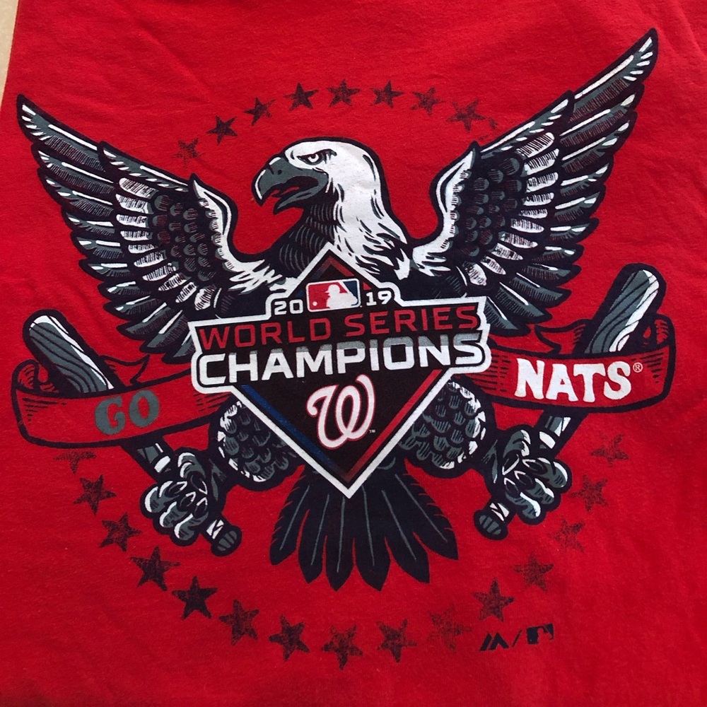 2019 Washington Nationals Majestic World Series Champions Tee Shirt